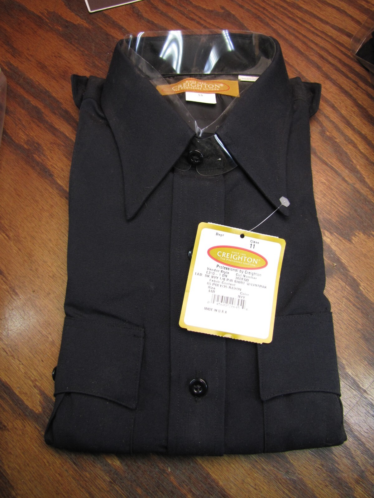 Chreighton Professional Uniform Shirt - Dark Navy Polyester