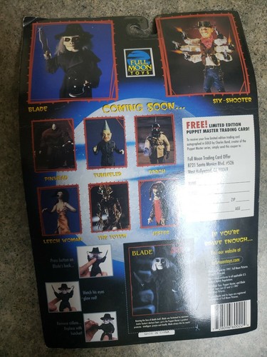 Puppet Master Blade Action Figure Gray Hat Full Moon Toys Exclusive Edition 12b2