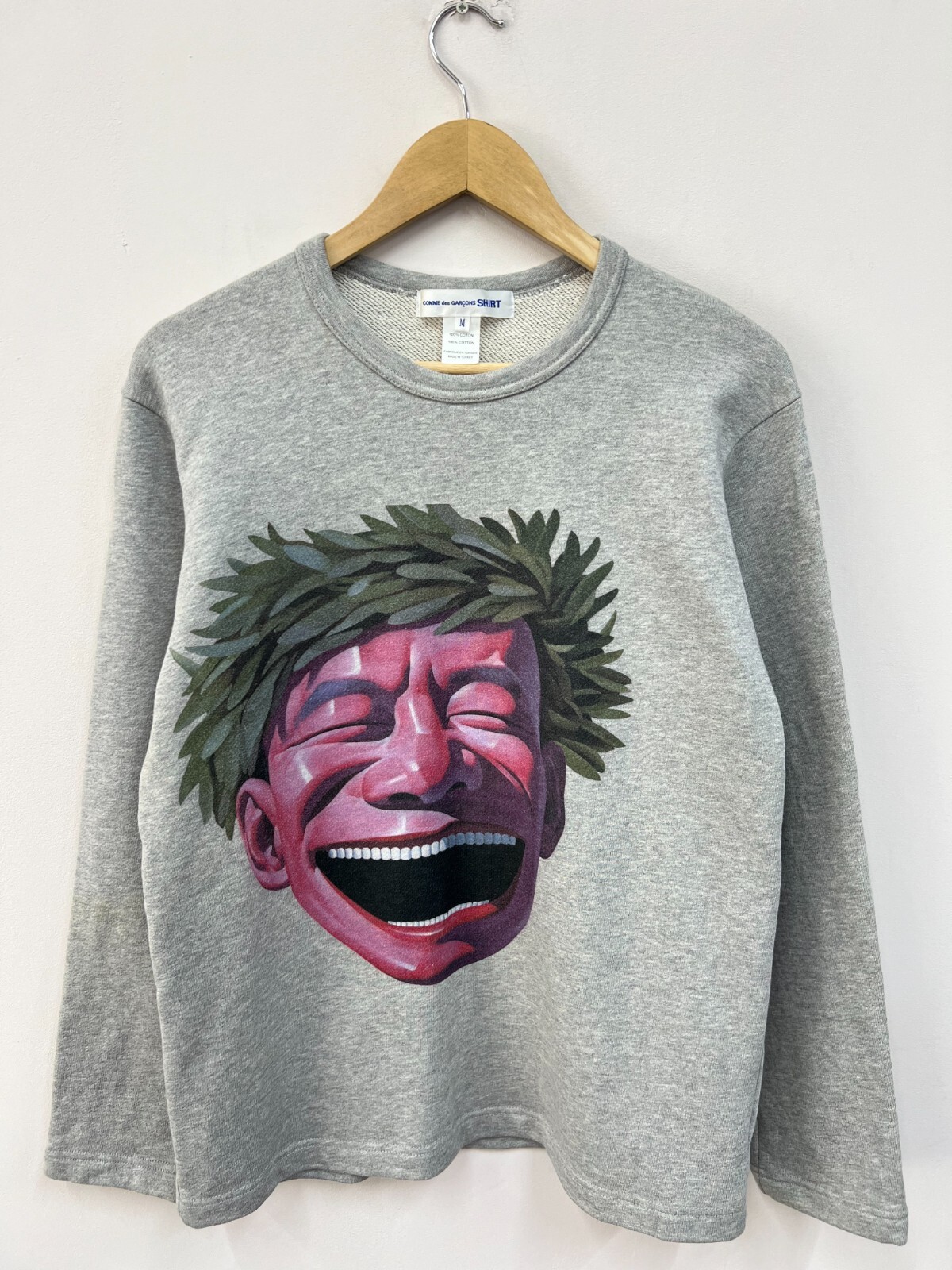 Comme Des Garcons Shirt Yue Minjun Printed Sweatshirt Crew