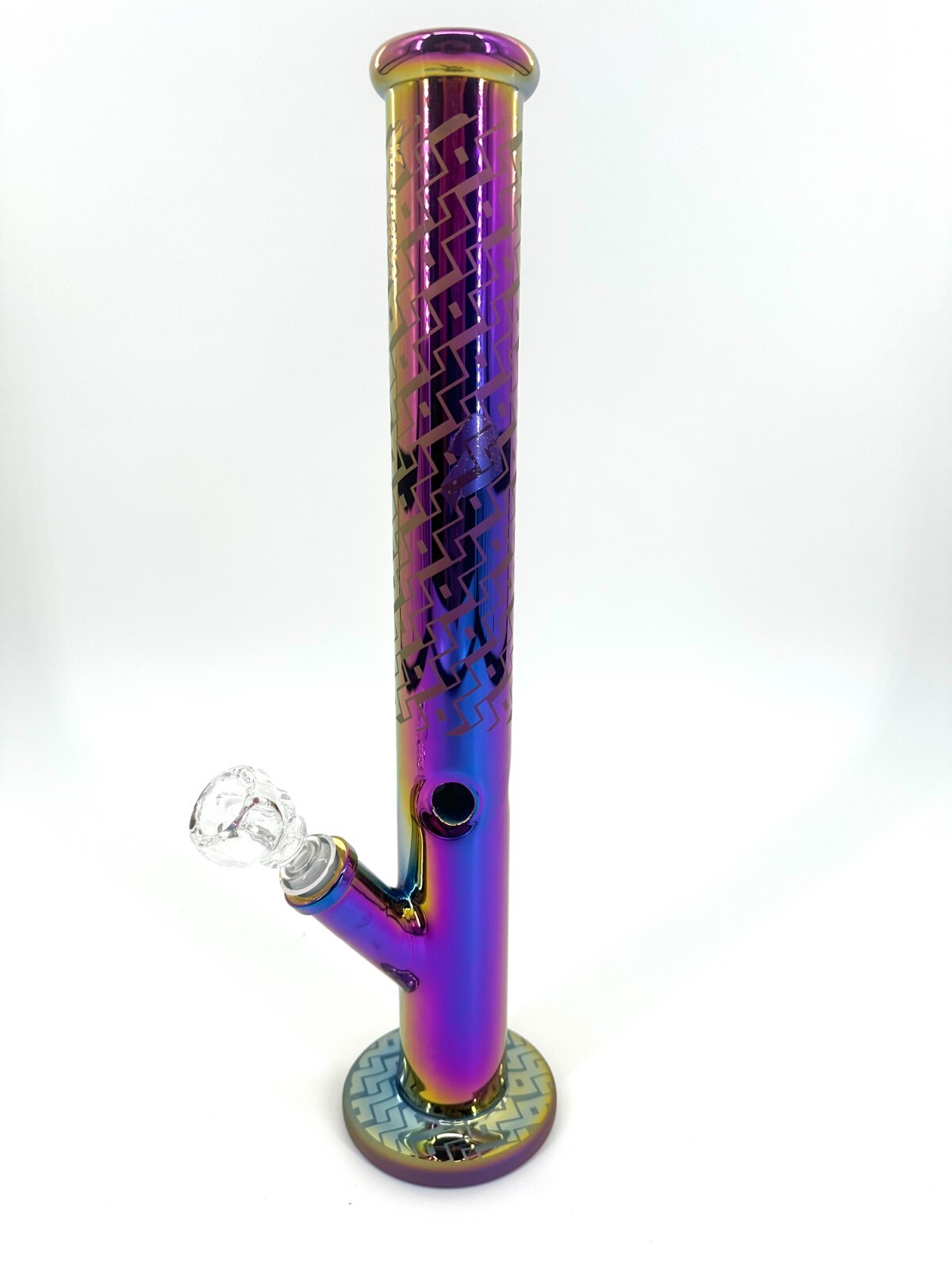 16" Heavy Glass Bong Water Pipes with 14mm Skull Bubbler Unique Design USA