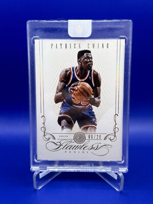 2012-2013 Panini Flawless #69 Patrick Ewing Diamond 6/20 Sealed