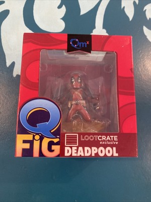 QMX Q-Fig Marvel Deadpool Figure LootCrate Exclusive New In Box Ready To Ship!