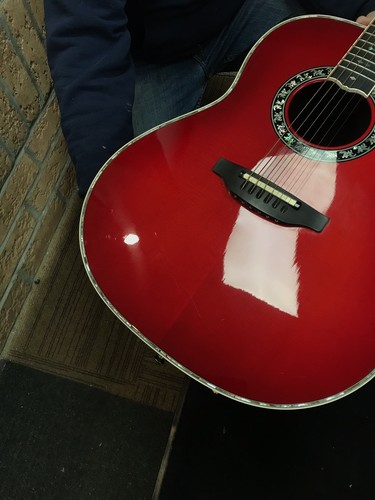 Ovation C2079LX Custom Legend LX Red W/Hardshell Case