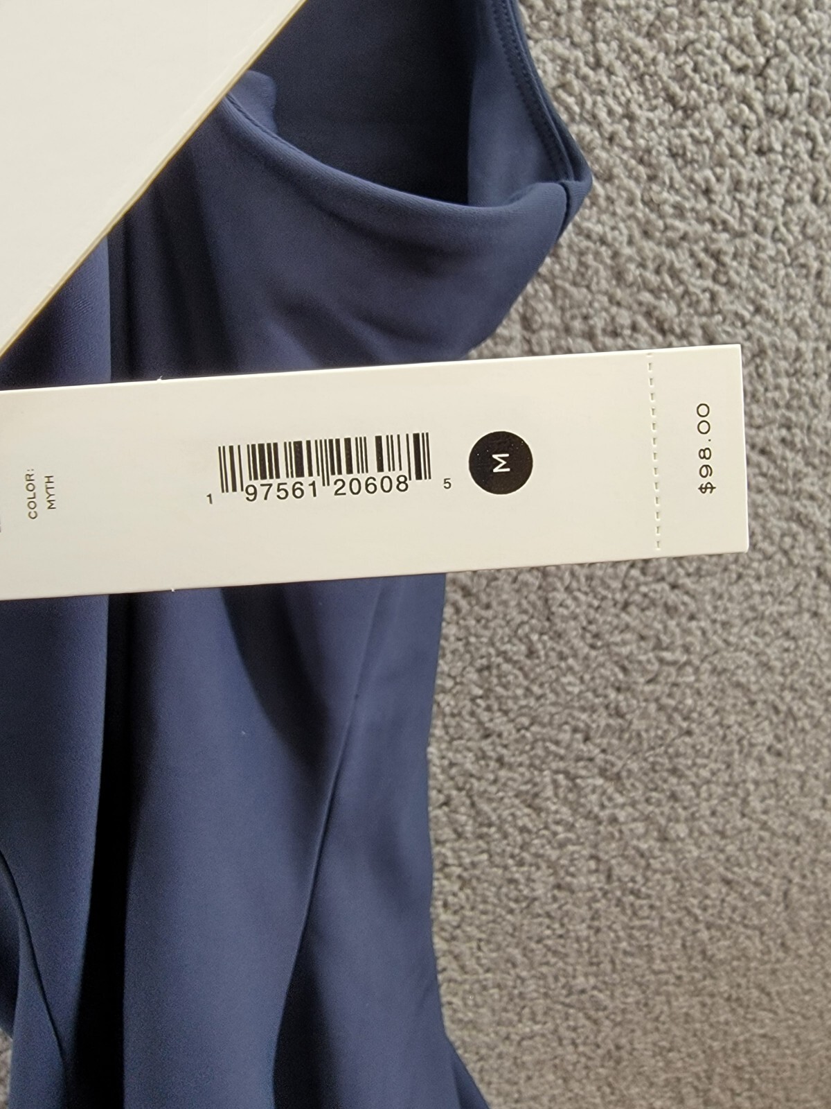 AQUA Athletic Pleat Hem Active Dress Women's M Myth Scoop Neck Crisscross Strap - Picture 13 of 13