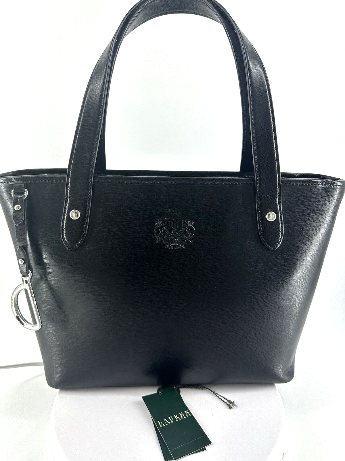バッグ Lauren Ralph Lauren Black Leather Tote Lauren Ralph Lauren faux-leather Tote Bag | Black | FARFETCH