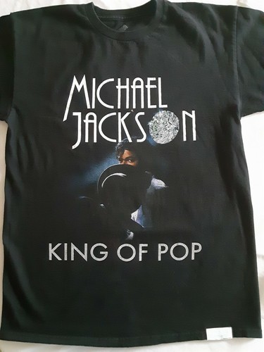 マイケル・ジャクソン KING OF POP Tシャツ M 黒 レディース マイケルジャクソン】 Tシャツ キングオブポップ | Pay ID