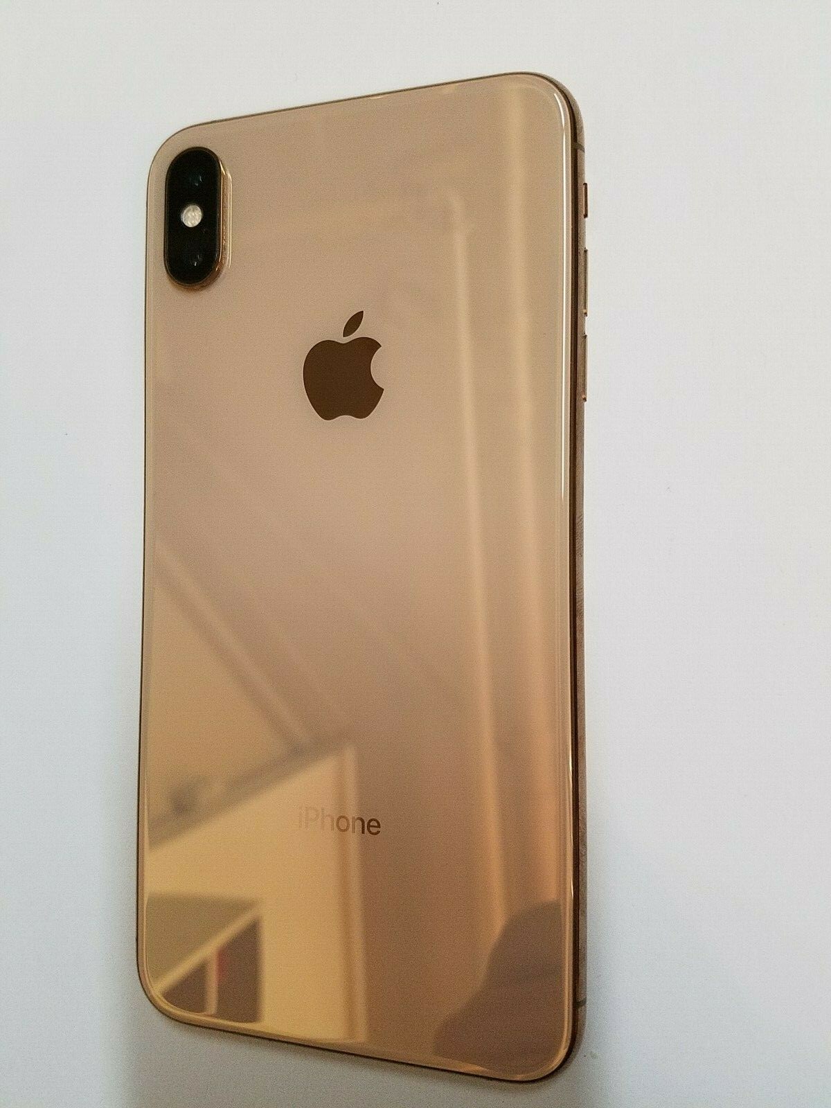 Genuine Iphone XS Max Gold Mid Frame Back Cover Camera