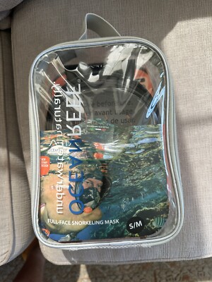 OCEAN REEF Aria Snorkeling Mask Full Face Snorkeling Mask S/M Orange
