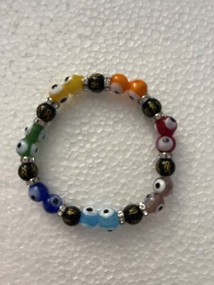 7 Chakra Color Evil Eye  for Energy  Flow  Healing and Protection