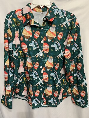 The Nutcracker Shirt/Blouse Womens Medium Mouse King, Clara, Sugarplum Fairy