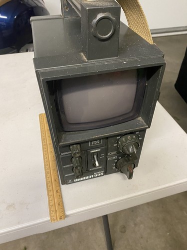 1976 PANASONIC RANGER 505 PORTABLE TV MILITARY GREEN WORKING