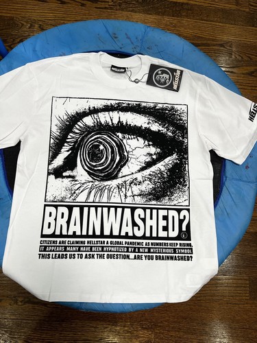 Hell Star Brainwashed Short Sleeves T-shirt Color White Size