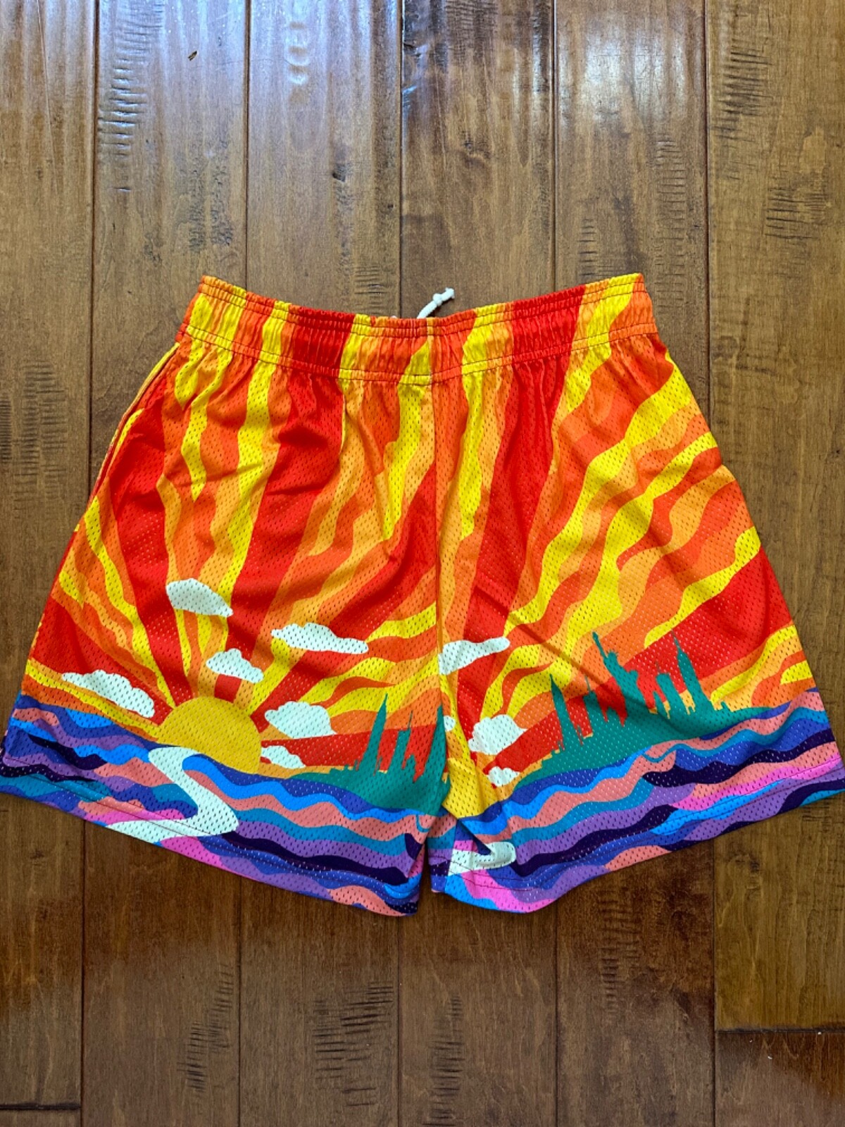Pre-owned Eric Emanuel Size Xl -  Ee Basic Short Nyc Sunset Yellow ? Fast Ship