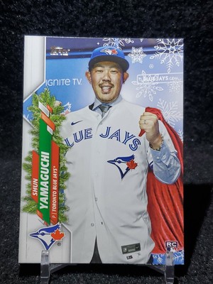 2020 Topps Holiday SP Variation Shun Yamaguchi Rookie BLUEJAYS 