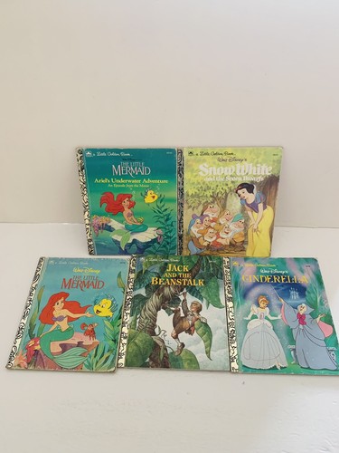 Lot of 5 Walt Disney Golden Book Series Children Disney