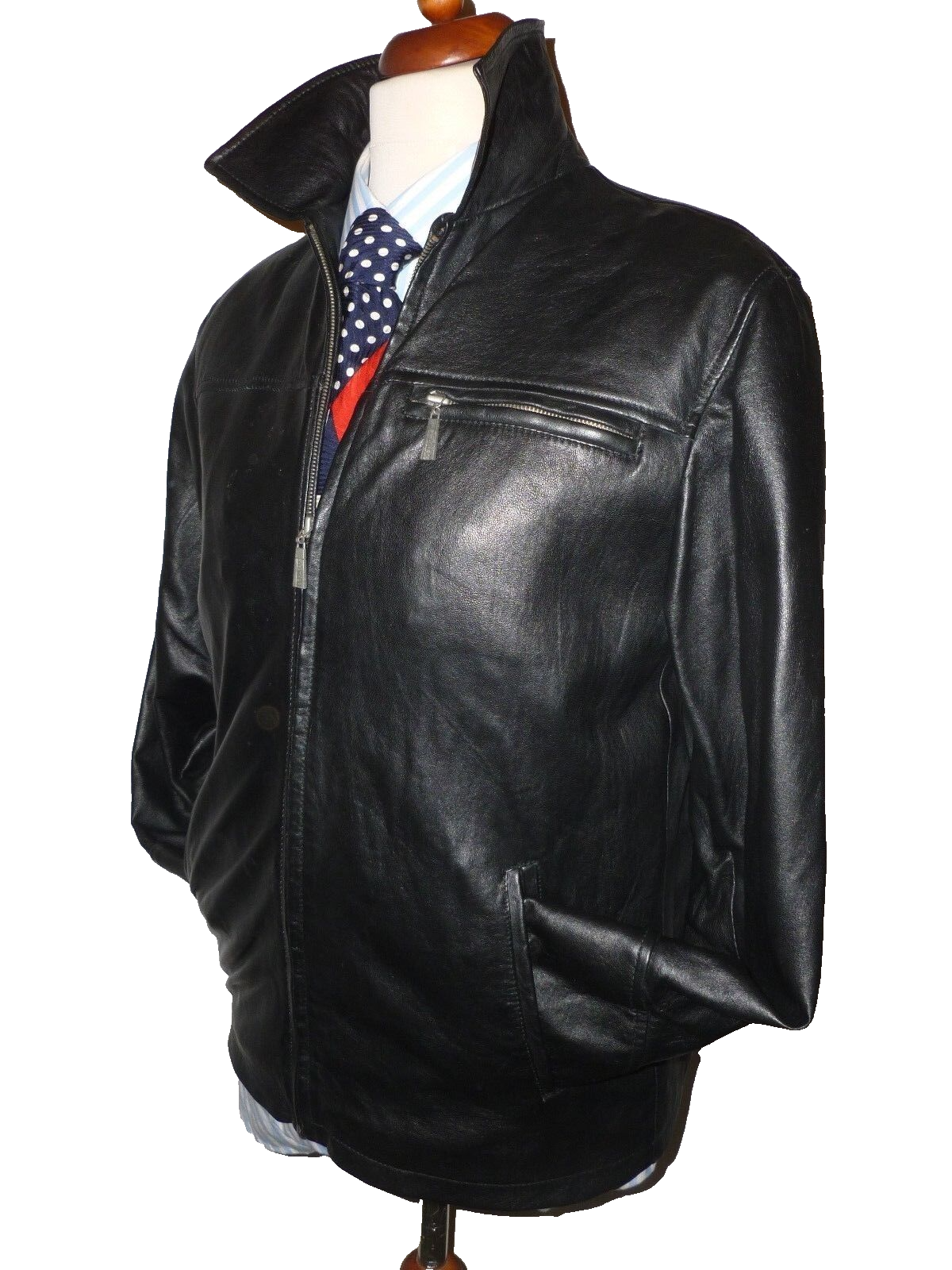 ジャケット・アウター HIGH LARGE LEATHERS BLACK 40 HI BUXTER BLACK REAL LEATHER JACKET - SIZE S ==UK 38/40 | eBay