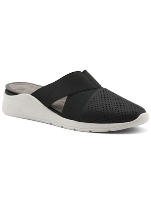 ADRIENNE VITTADINI СПОРТИВНЫЕ женские черные кроссовки на танкетке Kyle Slip On Mules 6