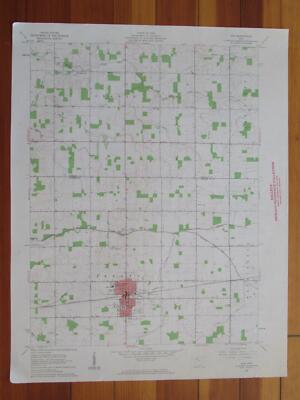 Ada Ohio 1962 Original Vintage USGS Topo Map