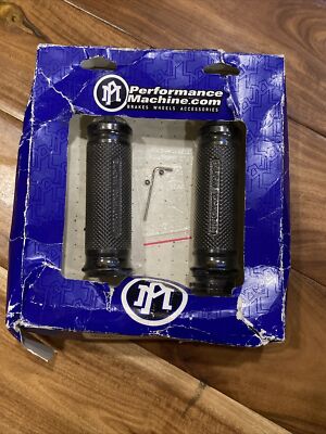 Performance Machine 0063-2043-BM Black Elite Apex Grips For Cable