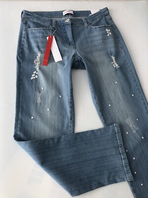 Sheego Damen Jeans Übergrößen blau stretch 44-58 neu straight Leg gerades Bein