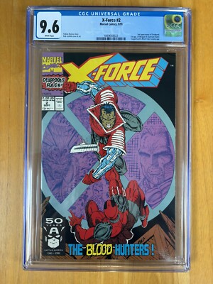 X-Force #2 CGC 9.6 WP Graded 2nd DEADPOOL Appearance 1991 new  Comic Marvel