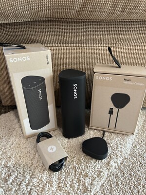 Sonos Roam SL Portable Wireless Speaker and Charger | RMSL1US1BLK | BLACK