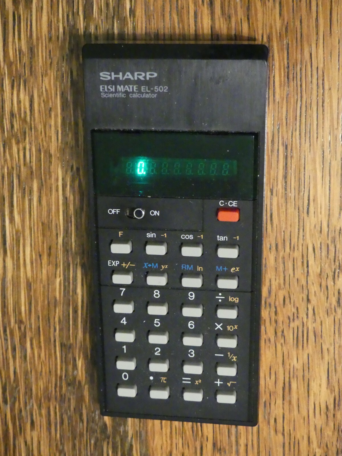 Vintage SHARP Elsimate EL-502 Scientific Calculator - working condition