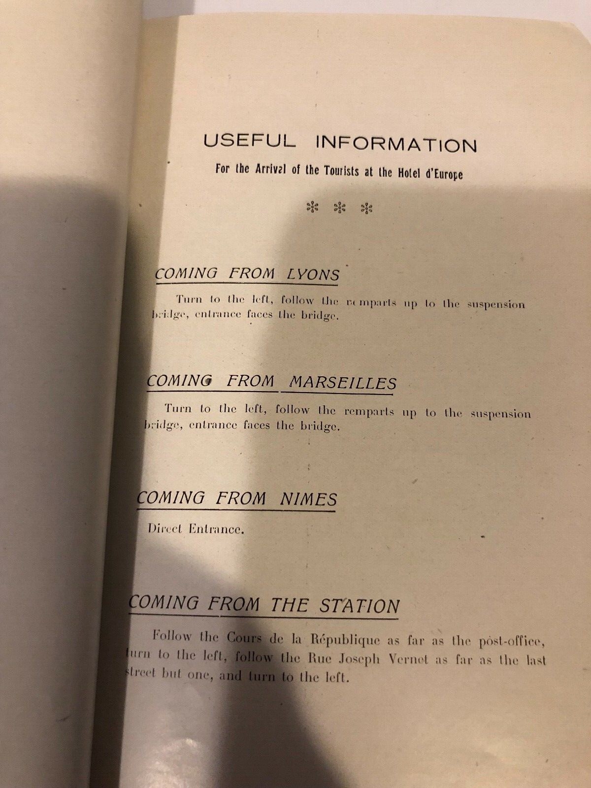 Avignon, France - A Practical Guide, Hotel D'Europe