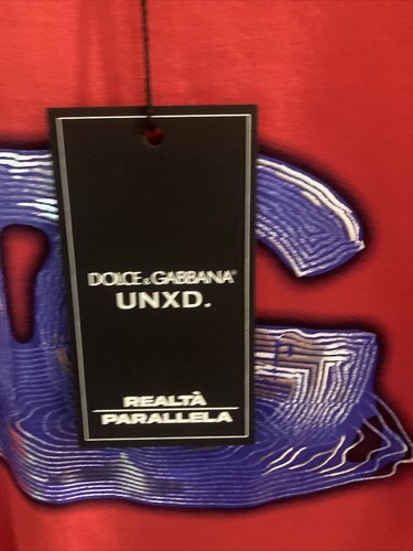 Pre-owned Dolce & Gabbana Unxd Tshirt Size 44 Small 100% Authentic Limited Edition In Red