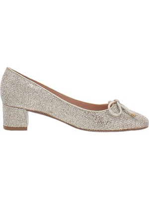

STUART WEITZMAN Женские туфли-лодочки Gabby с золотым блеском и круглым носком на блочном каблуке без шнуровки, размер 8 м, Золотой, S5713