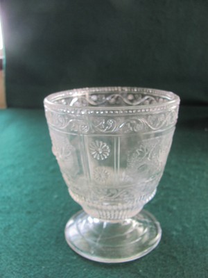 EAPG FOOTED CLEAR PATTERN GLASS 5