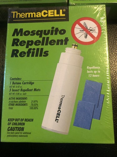 LOT OF 5 BOXES OF ThermaCELL Mosquito Repellent Refills Butane Cartridges & mats