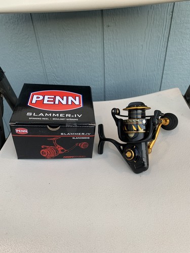 Penn SLAIV2500HS Spinning Reel - Black/Gold