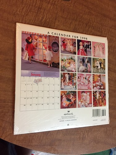 Hallmark Barbie Dream Wedding 1998 Calendar Sealed Unopened Vintage Photos