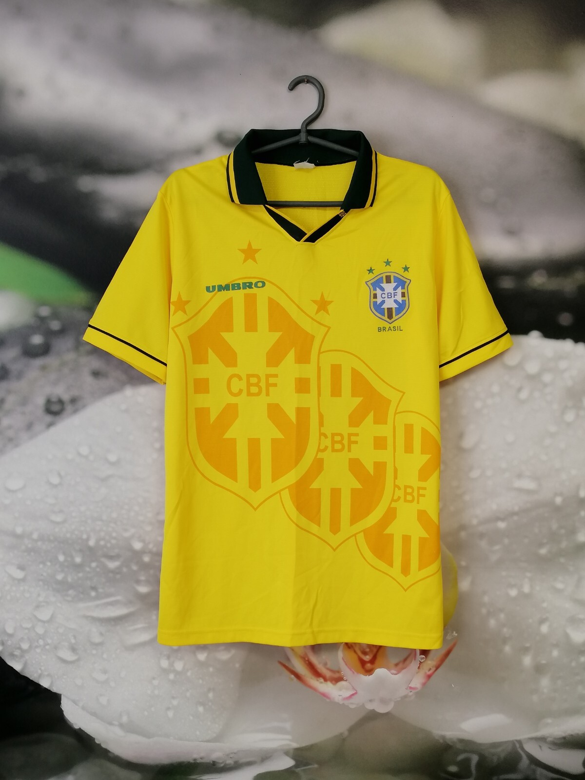 1990s Vintage UMBRO×Brazil Game Shirt Umbro Brasil 90s Vintage Jersey Football Jersey Player Home