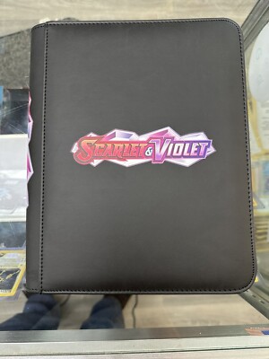 Scarlet & Violet 4 Pocket Standard 35pt Toploader Binder Holds 96 Cards!