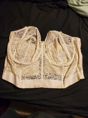 Plus Size Goddess brand cream/ivory underwire bustier