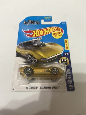 2017 Hot Wheels HW Screen Time 3/10  68 Corvette - Gas Monkey Garage