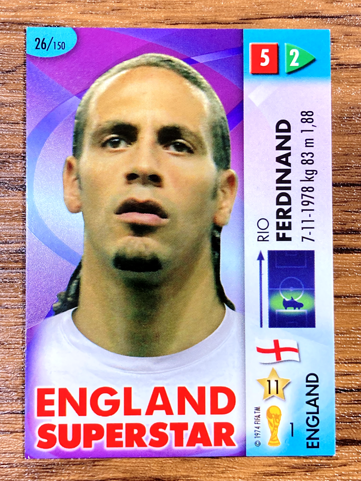 Panini Card GOAAAL! World Cup Germany 2006 #26 Rio Ferdinand