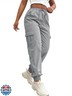 Gudasuo Cargo Pants Women Lightweight Joggers Quick Dry Hiking Pants with Pockets Grey XL