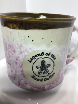  LEGEND OF THE SAND DOLLAR COFFEE MUG.  MUG.  Art Deco Mug. B239