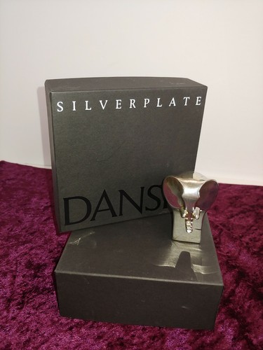 Dansk Silverplated Elephant Paperweight Figurine - Japan Silveplate animal