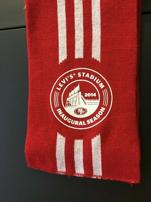San Francisco 49ers Scarf Levi's Stadium Inaugural 2104 Season