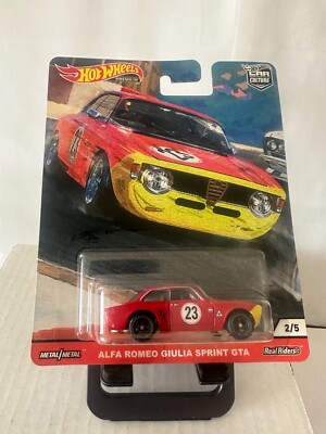 Hot Wheels Car Culture Alfa Romeo Giulia Sprint GTA #2/5 Real Riders A14