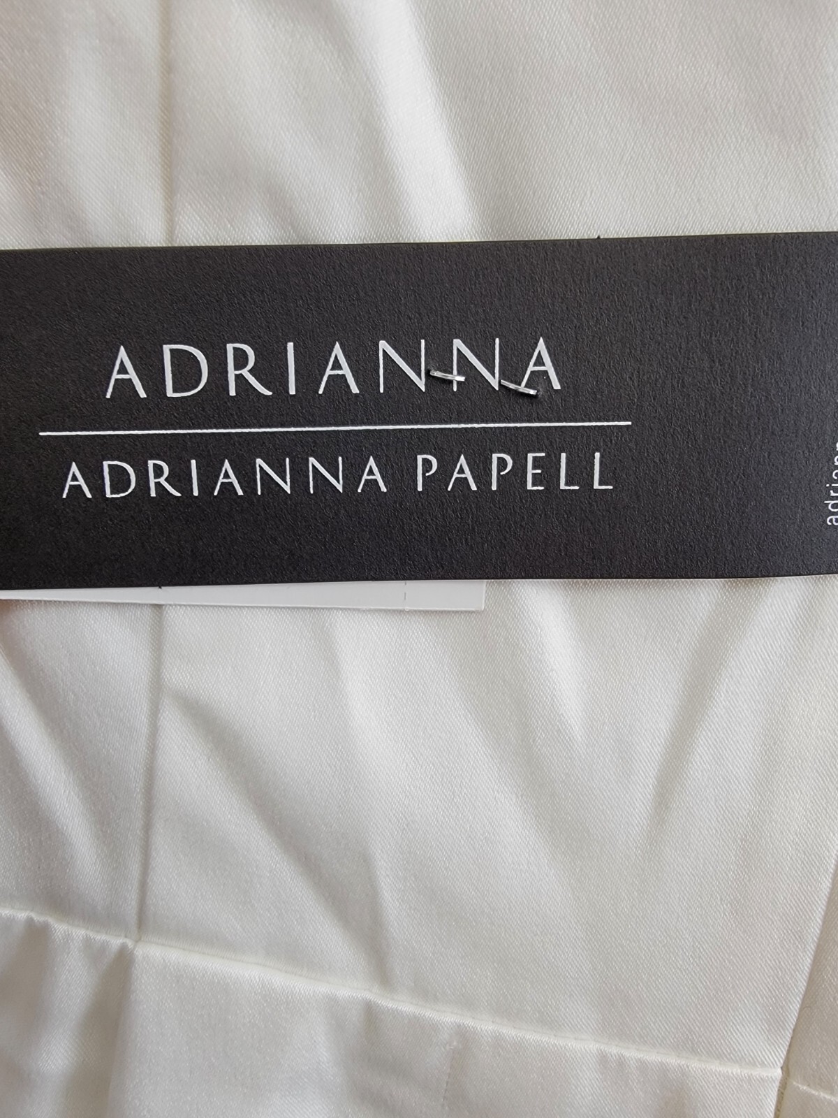 Adrianna by Adrianna Papell Asymmetric Sleeveless Sheath Dress Women's 10 Ivory - Picture 16 of 17