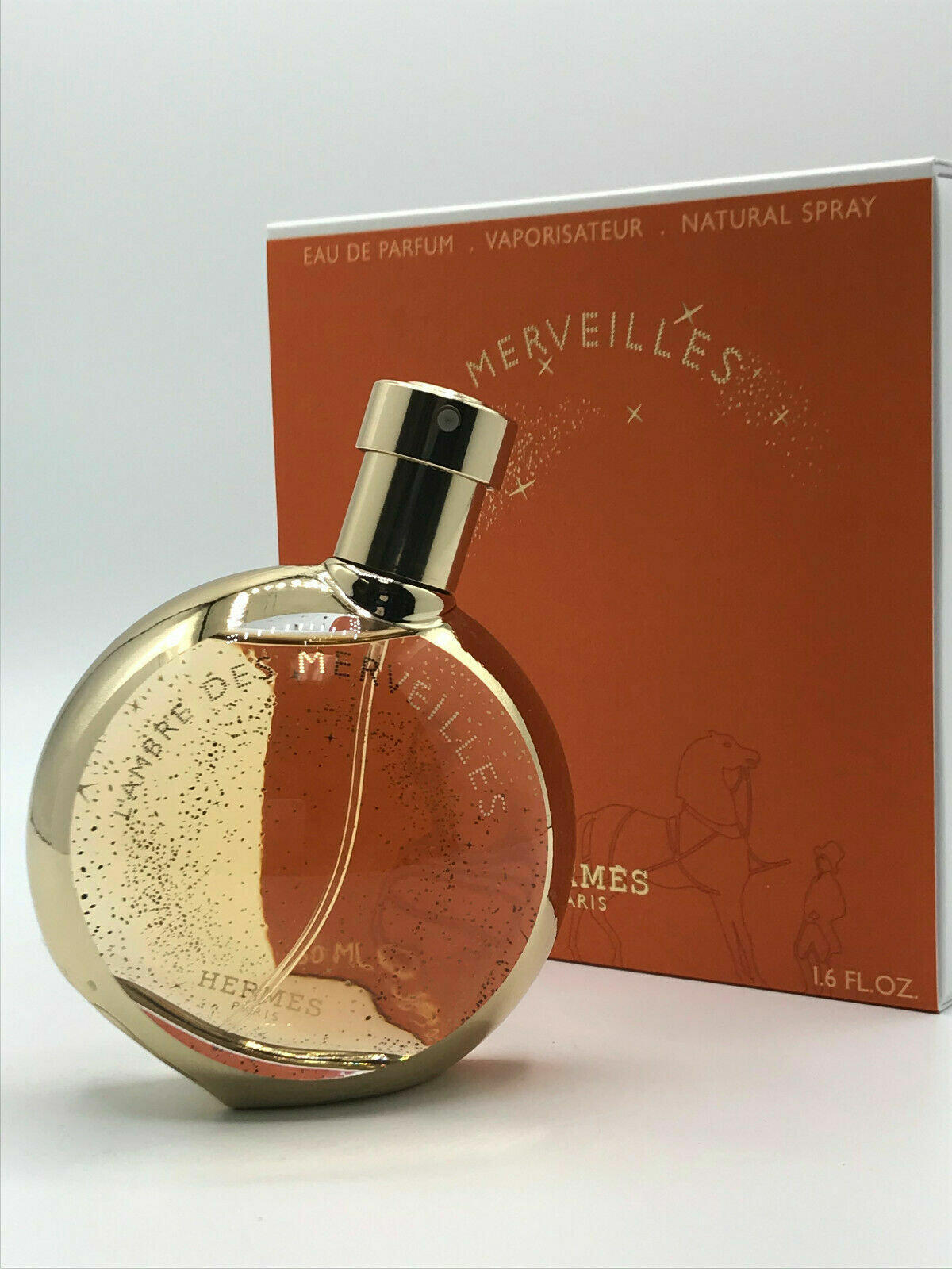Hermes L' Amber Des Merveilles Women Parfum Spray 1.6 OZ New Hermes L' Amber Des Merveilles Women Parfum Spray 1.6 OZ New