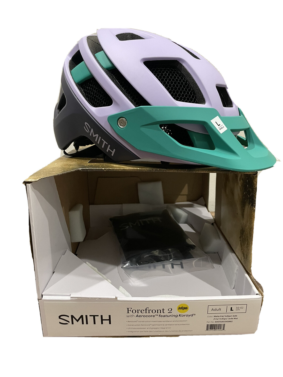 smith forefront 2 mips helmet matte indigo MTB your sunglasses or goggles will be optimally ventilated as well Smith Forefront 3 MIPS Helmet