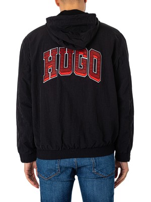 HUGO BOSS HUGO HERREN BENJI2421 JACKE, SCHWARZ