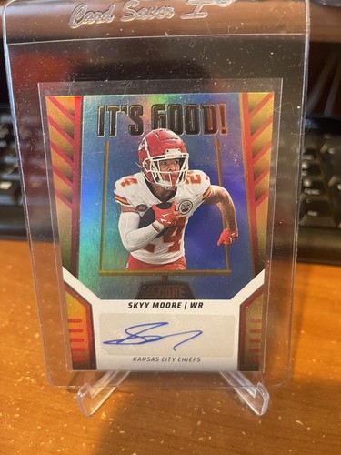 Mas auto NFL カード Skyy Moore 2024 Score Football It's Good Auto IG-SKE Chiefs