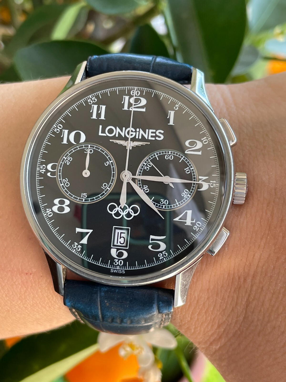 LONGINES OLYMPIC WATCH CHRONOGRAPH AUTOMATIC L2.650.4 MENS LONGINES OLYMPIC WATCH CHRONOGRAPH AUTOMATIC L2.650.4 MENS
